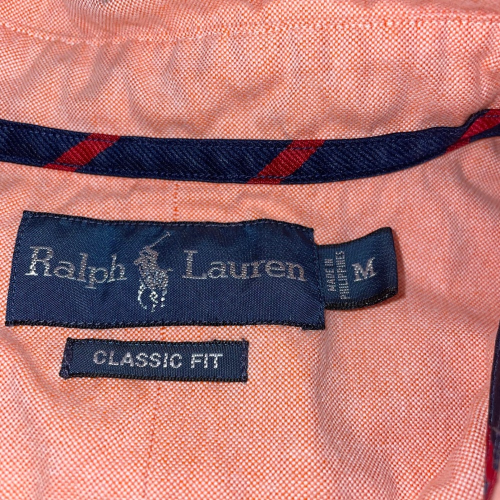 Polo Ralph Lauren Mens Classic Fit Shirt Bundle Peach, Blue Long Sleeve Medium - Picture 4 of 15